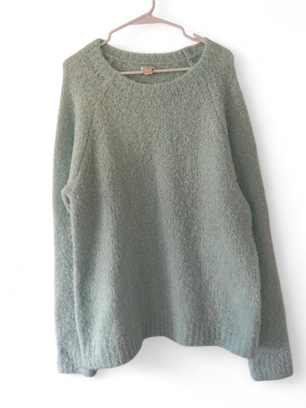 J. Crew Soft Sage Green Crewneck Sweater